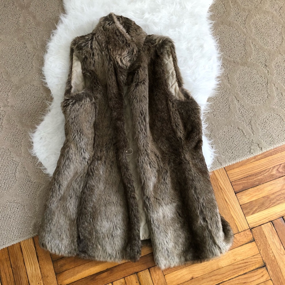Banana Republic Faux Fur Vest
